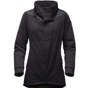 The North Face Pseuido Long Coat Womens Size M Black Midweight Jacket